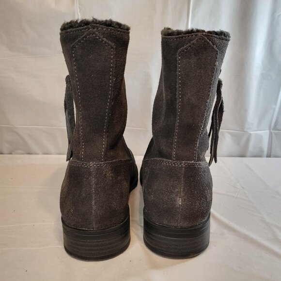 Sporto Western Faux Fur Boot Woman Size 8 Black - Picture 4 of 7